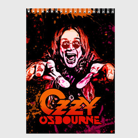 Скетчбук с принтом Ozzy Osbourne в Белгороде, 100% бумага
 | 48 листов, плотность листов — 100 г/м2, плотность картонной обложки — 250 г/м2. Листы скреплены сверху удобной пружинной спиралью | black sabbath | hard rock | heavy metal | john michael osbourne | ozzy osbourne | джон майкл осборн | оззи осборн | хард рок | хеви метал