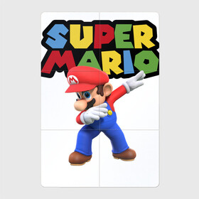 Магнитный плакат 2Х3 с принтом Super Mario Dab в Белгороде, Полимерный материал с магнитным слоем | 6 деталей размером 9*9 см | dab | game | hype | nintendo | super mario | герой | игра | марио | нинтендо | хайп