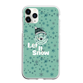 Чехол для iPhone 11 Pro матовый с принтом Зима снежинки в Белгороде, Силикон |  | let it snow | зима | идёт снег | медведь | метель | нг | новый год | рождество | снег | снегопад | снежинки