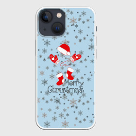 Чехол для iPhone 13 mini с принтом Рождественская метель в Белгороде,  |  | let it snow | merry christmas | зима | идёт снег | медведь | метель | нг | новый год | рождество | с рождеством | снег | снегопад | снежинки