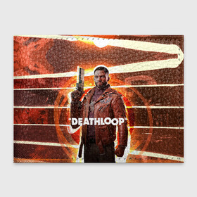 Обложка для студенческого билета с принтом Кольт Ван Deathloop в Белгороде, натуральная кожа | Размер: 11*8 см; Печать на всей внешней стороне | bethesda | colt vahn | deathloop | games | gun | julianna 