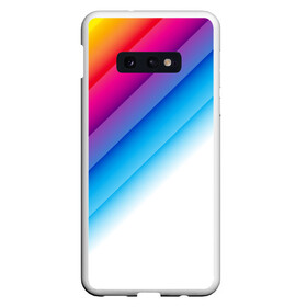 Чехол для Samsung S10E с принтом РАДУЖНЫЕ ПОЛОСЫ | RAINBOW (Z) в Белгороде, Силикон | Область печати: задняя сторона чехла, без боковых панелей | abstraction | colors | geometry | lines | paints | rainbow | stripes | texture | абстракция | краски | полосы | радуга | радужные полосы | текстура