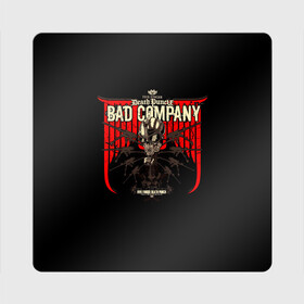 Магнит виниловый Квадрат с принтом BAD COMPANY - Five Finger Death Punch в Белгороде, полимерный материал с магнитным слоем | размер 9*9 см, закругленные углы | 5fdp | 5фдп | ffdp | five finger death punch | ivan lewis greening | ivan moody | айвен льюис грининг | метал группа | рок группа | файв фингер дед панч | ффдп