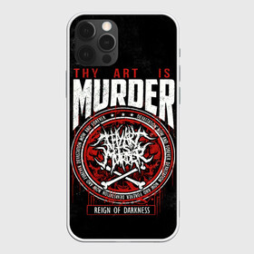 Чехол для iPhone 12 Pro Max с принтом Thy Art Is Murder в Белгороде, Силикон |  | Тематика изображения на принте: death metal | deathcore | thy art is murder | группы | дэткор | метал | музыка | рок