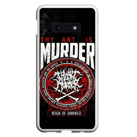 Чехол для Samsung S10E с принтом Thy Art Is Murder в Белгороде, Силикон | Область печати: задняя сторона чехла, без боковых панелей | Тематика изображения на принте: death metal | deathcore | thy art is murder | группы | дэткор | метал | музыка | рок