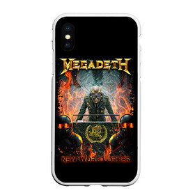 Чехол для iPhone XS Max матовый с принтом Megadeth в Белгороде, Силикон | Область печати: задняя сторона чехла, без боковых панелей | Тематика изображения на принте: megadeth | metal | trash metal | группы | метал | музыка | рок | треш метал