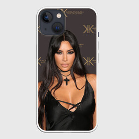 Чехол для iPhone 13 с принтом Ким Кардашьян в Белгороде,  |  | armenian | big neckline | black cross | black dress | celebrity | kardashian family | kim kardashian | армянка | большое декольте | знаменитость | ким кардашьян | семейство кардашьян | черное платье | черный крес