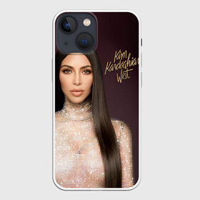 Чехол для iPhone 13 mini с принтом Ким Кардашьян в Белгороде,  |  | armenian | celebrity | kardashian family | kim kardashian | long hair | mesh | rhinestones | shiny dress | армянка | блестящее платье | длинные волосы | знаменитость | ким кардашьян | семейство кардашьян | сетка 