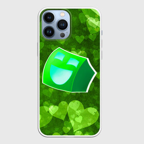 Чехол для iPhone 13 Pro Max с принтом Geometry Dash | Green Love (Z) в Белгороде,  |  | 2d | arcade | game | geometry dash | meltdown | robtop | аркада | геометри даш | геометрическая черточка | геометрический тире | раннер