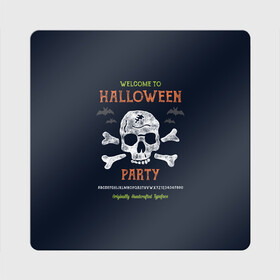 Магнит виниловый Квадрат с принтом Halloween Party в Белгороде, полимерный материал с магнитным слоем | размер 9*9 см, закругленные углы | halloween | holiday | pumpkin | samayn | vampire | zombie | вампир | ведьма | вечеринка | день всех святых | зомби | карнавал | маскарад | мертвец | оборотень | привидение | самайн | светильник джека | страшный джек | труп