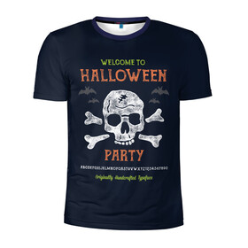 Мужская футболка 3D спортивная с принтом Halloween Party в Белгороде, 100% полиэстер с улучшенными характеристиками | приталенный силуэт, круглая горловина, широкие плечи, сужается к линии бедра | halloween | holiday | pumpkin | samayn | vampire | zombie | вампир | ведьма | вечеринка | день всех святых | зомби | карнавал | маскарад | мертвец | оборотень | привидение | самайн | светильник джека | страшный джек | труп
