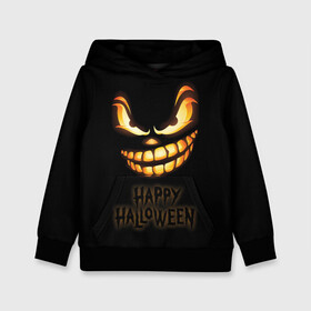 Детская толстовка 3D с принтом Happy Halloween в Белгороде, 100% полиэстер | двухслойный капюшон со шнурком для регулировки, мягкие манжеты на рукавах и по низу толстовки, спереди карман-кенгуру с мягким внутренним слоем | halloween | holiday | pumpkin | samayn | vampire | zombie | вампир | ведьма | вечеринка | день всех святых | зомби | карнавал | маскарад | мертвец | оборотень | привидение | самайн | светильник джека | страшный джек | труп