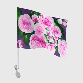Флаг для автомобиля с принтом Цветы 