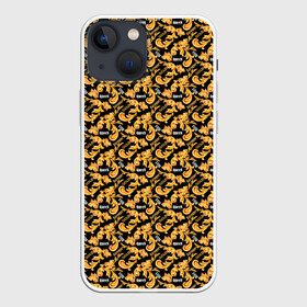Чехол для iPhone 13 mini с принтом Gold of Baroque. Queen. в Белгороде,  |  | baroque | floral | gold | queen | style | барокко | золото | королева | стиль | цветы