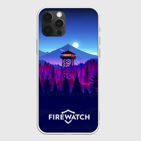 Чехол для iPhone 12 Pro Max с принтом Purplewatch в Белгороде, Силикон |  | firewatch | gamers | games | вышка | иллюстрация | лес