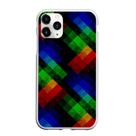 Чехол для iPhone 11 Pro Max матовый с принтом Разноцветный мраморный узор  в Белгороде, Силикон |  | абстрактный | зеленый | красный | мраморный | пэчворк | радужный | разноцветный | синий | черный