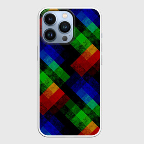 Чехол для iPhone 13 Pro с принтом Разноцветный мраморный узор в Белгороде,  |  | абстрактный | зеленый | красный | мраморный | пэчворк | радужный | разноцветный | синий | черный