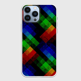 Чехол для iPhone 13 Pro Max с принтом Разноцветный мраморный узор в Белгороде,  |  | абстрактный | зеленый | красный | мраморный | пэчворк | радужный | разноцветный | синий | черный