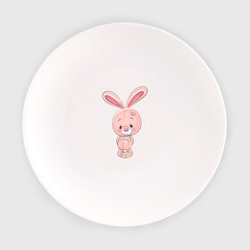 Тарелка с принтом розовый зайка в Белгороде, фарфор | диаметр - 210 мм
диаметр для нанесения принта - 120 мм | заяц | кролик | лапы | мягкий | персонаж | розовый | уши | хвост