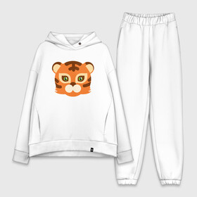 Женский костюм хлопок Oversize с принтом Cute Tiger в Белгороде,  |  | 2022 | animal | cat | lion | tiger | год тигра | животные | зверь | зубы | кот | кошка | лев | охотник | полосатый | природа | тигр | тигренок | тигрица | хищник