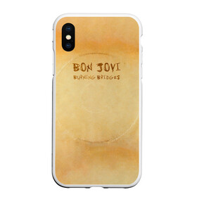 Чехол для iPhone XS Max матовый с принтом Burning Bridges - Bon Jovi в Белгороде, Силикон | Область печати: задняя сторона чехла, без боковых панелей | Тематика изображения на принте: bon jovi | john | альбом | арена | бон | бон джови | глэм | группа | джови | джон | метал | музыка | надпись | песни | поп | попрок | рок | рокер | смайл | солист | софт | стена | хард | хеви | хевиметал