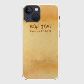 Чехол для iPhone 13 mini с принтом Burning Bridges   Bon Jovi в Белгороде,  |  | Тематика изображения на принте: bon jovi | john | альбом | арена | бон | бон джови | глэм | группа | джови | джон | метал | музыка | надпись | песни | поп | попрок | рок | рокер | смайл | солист | софт | стена | хард | хеви | хевиметал