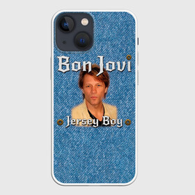Чехол для iPhone 13 mini с принтом Jersey Boy   Bon Jovi в Белгороде,  |  | Тематика изображения на принте: bon jovi | john | альбом | арена | бон | бон джови | глэм | группа | джови | джон | метал | музыка | надпись | песни | поп | попрок | рок | рокер | смайл | солист | софт | стена | хард | хеви | хевиметал