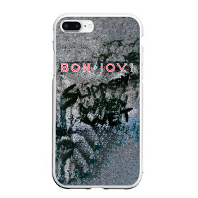 Чехол для iPhone 7Plus/8 Plus матовый с принтом Slippery When Wet - Bon Jovi в Белгороде, Силикон | Область печати: задняя сторона чехла, без боковых панелей | Тематика изображения на принте: bon jovi | john | альбом | арена | бон | бон джови | глэм | группа | джови | джон | метал | музыка | надпись | песни | поп | попрок | рок | рокер | смайл | солист | софт | стена | хард | хеви | хевиметал