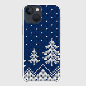 Чехол для iPhone 13 mini с принтом Зимняя ночь в Белгороде,  |  | арт | вязаный рисунок | вязь | зима | зимняя ночь | лес | новый год | ночь | рисунок | рождество | снег | снеговик | снеговики | снежинка | снежинки