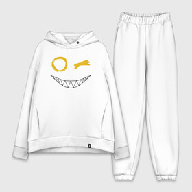 Женский костюм хлопок Oversize с принтом Emoji winking в Белгороде,  |  | emoji | smile | глаза крестики | злой смайл | злой смайлик | зубы | контраст | крестики | подарок | пятна | смайл | смайлик | улыбка | эмоджи | эмоция