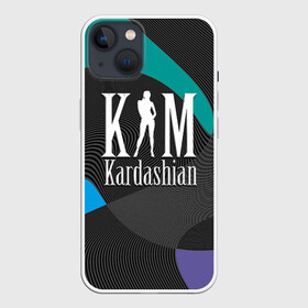 Чехол для iPhone 13 с принтом Ким Кардашьян в Белгороде,  |  | clothing style | emblem | fashion brand | graphic design | kim kardashian | lines | графический дизайн | ким кардашьян | линии | модный брэнд | стиль одежды | эмблема