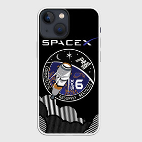 Чехол для iPhone 13 mini с принтом Space X в Белгороде,  |  | american | company | elon musk | manufacturer | space x | suborbital flights | американская | звезды | земля | знак | илон маск | компания | космическая техника | космос | логотип | небо | облака | производитель | спутник