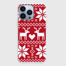 Чехол для iPhone 13 Pro с принтом Пиксельные рождественские олени в Белгороде,  |  | арт | большие цветы | большой цветок | вязаный рисунок | вязь | новый год | олени | олень | рисунок | рождество | сердечко | сердце | снег | снежинка | снежинки | цветок | цветы