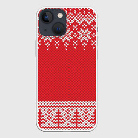 Чехол для iPhone 13 mini с принтом Зимний лес в Белгороде,  |  | арт | вязаный рисунок | вязь | дерево | деревья | ёлка | ёлки | ель | лес | новый год | рисунок | рождество | снег | снежинка | снежинки