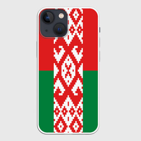 Чехол для iPhone 13 mini с принтом Белоруссия в Белгороде,  |  | беларусь | белоруссия | белорусская вышиванка | белорусская рубашка | вышиванка | вышивка крестом | звезда руси | лукашенко | оберег | обереги славян | обережная вышивка | обережные узоры