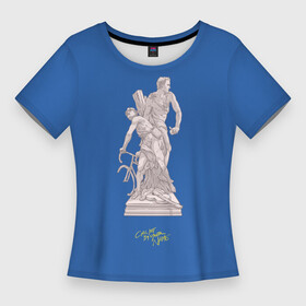 Женская футболка 3D Slim с принтом CMbYN скульптура Тимоти Шаламе Арми Хаммер в Белгороде,  |  | armie hammer | call me by your name | cmbyn | sculpture | timothee chalamet | арми хаммер | назови меня своим именем | скульптура | тимоти шаламе
