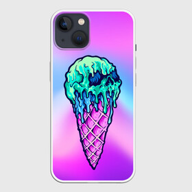 Чехол для iPhone 13 с принтом Мороженое | Ice Scream | Череп (Z) в Белгороде,  |  | frozen | ice | ice cream | ice scream | skull | sundae | вкусное | десерт | лакомство | мороженное | мороженое | пломбир | рожок | трубочка | фруктовый лёд | череп | эскимо