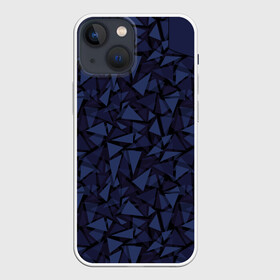 Чехол для iPhone 13 mini с принтом Темный синий геометрический в Белгороде,  |  | абстрактный | геометрический | комбинированный узор | молодежный | мужской | синий | современный | темный синий