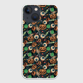 Чехол для iPhone 13 mini с принтом Счастливого Хэллоуина в Белгороде,  |  | halloween | holiday | pumpkin | samayn | vampire | zombie | вампир | ведьма | вечеринка | день всех святых | зомби | карнавал | маскарад | мертвец | оборотень | привидение | самайн | светильник джека | страшный джек | труп