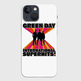 Чехол для iPhone 13 mini с принтом International Superhits Green Day в Белгороде,  |  | american idiot | green day | альтернативный | билли джо армстронг | греен дай | грин дей | гриндей | группа | зелёный день | майк дёрнт | музыка | панк | поп | поппанк | рок | тре кул