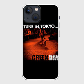 Чехол для iPhone 13 mini с принтом Tune In, Tokyo... Green Day в Белгороде,  |  | Тематика изображения на принте: american idiot | green day | альтернативный | билли джо армстронг | греен дай | грин дей | гриндей | группа | зелёный день | майк дёрнт | музыка | панк | поп | поппанк | рок | тре кул