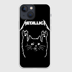 Чехол для iPhone 13 mini с принтом METALLICA  МЕТАЛЛИКА. в Белгороде,  |  | metallica | кот | котэ | металлика | музыка | рок