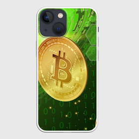 Чехол для iPhone 13 mini с принтом Биткоин в Белгороде,  |  | биткоин | виртуальная валюта | криптовалюта | монеты