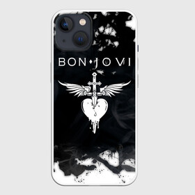 Чехол для iPhone 13 с принтом BON JOVI   БОН ДЖОВИ в Белгороде,  |  | Тематика изображения на принте: bon jovi | have a nice day | john | альбом | арена | бон | бон джови | глэм | группа | джови | джон | метал | музыка | надпись | песни | поп | попрок | рок | рокер | смайл | солист | софт | стена | хард | хеви | хевиметал