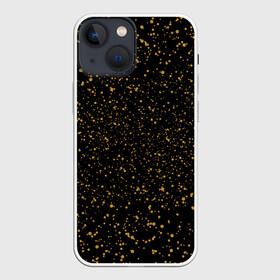 Чехол для iPhone 13 mini с принтом Жёлтые точки На черном Фоне в Белгороде,  |  | black | dots | in fashion | in the top | in the trend | romance | spots | starry | student | yellow | youth | в моде | в топе | в тренде | жёлтый | звёздное | молодежь | пятна | романтика | студент | точки | черные