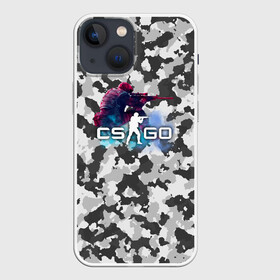 Чехол для iPhone 13 mini с принтом Хэдшoт CS:GO (Камуфляж) в Белгороде,  |  | camouflage | counter strike | cs:go | flickshot | global offensive | khaki | kлaтч | mm | protective color | защитный цвет | камуфляж | контер страйк | кс го | нyб | пpocтpeл | плeнт | серый | фраг | хаки | хэдшoт | эйc