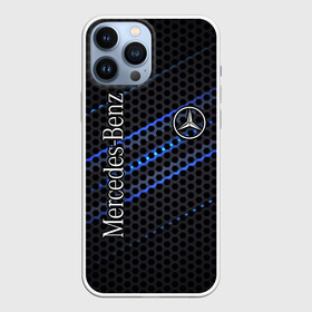Чехол для iPhone 13 Pro Max с принтом MERCEDES LOGO NEON в Белгороде,  |  | amg | mercedes | авто | автомобиль | иномарка | логотип | машина | мерс | мерседес | соты | стальная броня | текстура