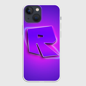 Чехол для iPhone 13 mini с принтом ROBLOX NEON LOGO | РОБЛОКС в Белгороде,  |  | neon | roblox | игра | компьютерная игра | логотип | неон | онлайн | онлайн игра | роблакс | роблокс
