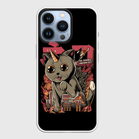 Чехол для iPhone 13 Pro с принтом АНИМЕ КОТ ЕДИНОРОЖЕК в Белгороде,  |  | anime | cat | city | japan | manga | unicorn | аниме | великан | город | единорог | звери | кот | котик | манга | милый | монстр | пушистый | япония
