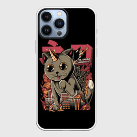 Чехол для iPhone 13 Pro Max с принтом АНИМЕ КОТ ЕДИНОРОЖЕК в Белгороде,  |  | anime | cat | city | japan | manga | unicorn | аниме | великан | город | единорог | звери | кот | котик | манга | милый | монстр | пушистый | япония